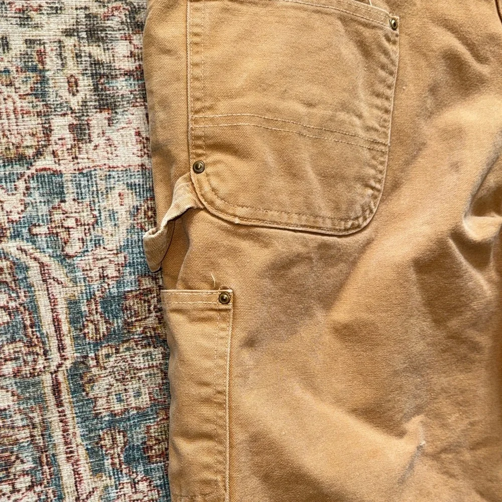 Carhartt Arctic quilt lined Bib Overalls size 42 x 28 VG condition - Picture 10 of 13